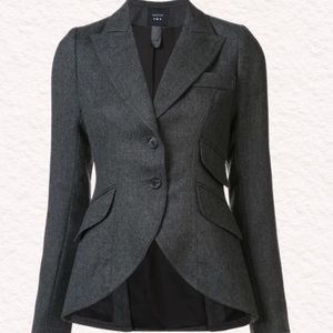 Smythe Equestrian Blazer with leather elbow patch detail